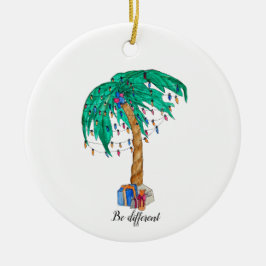 Weihnachtspalme Keramik Ornament