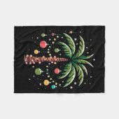 Weihnachtspalme Kokosnuss Tree Xmas Trocal Frauen Fleecedecke (Vorderseite (Horizontal))