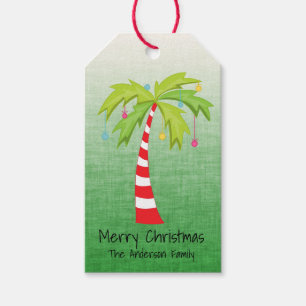 Weihnachtspalme-personalisierte Geschenk-Umbauten Geschenkanhänger