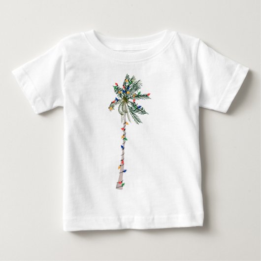 Weihnachtspalme-Shirt Baby T-shirt (Vorderseite)