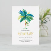 Weihnachtspalme Tree Feiertag Einladung (Stehend vorne)