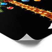 Weihnachtspalme Tree Hawaiian Trocal Xmas Poster (Ecke)