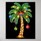 Weihnachtspalme Tree Hawaiian Xmas Poster (Vorne)