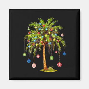 Weihnachtspalme Tree Light Hawaiian Tropical Xmas  Magnet