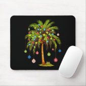 Weihnachtspalme Tree Light Hawaiian Tropical Xmas Mousepad (Mit Mouse)