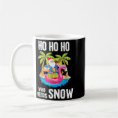 Weihnachtspalme Tree Santa Surfing Beach Urlaub X Kaffeetasse (Links)