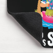 Weihnachtspalme Tree Santa Surfing Beach Urlaub X Mousepad (Ecke)