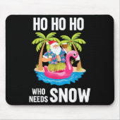 Weihnachtspalme Tree Santa Surfing Beach Urlaub X Mousepad (Vorne)