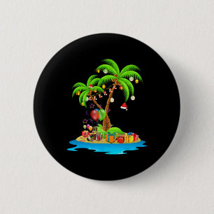 Weihnachtspalme tropische Xmas Coconut Matching Button