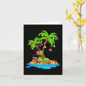 Weihnachtspalme tropische Xmas Coconut Matching Karte (Gelbe Blume)