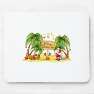 Weihnachtspalme Tropische Xmas Kokosbeleuchtung P Mousepad