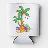 Weihnachtspalme tropische Xmas Kokospalmen Lichter Dosenkühler (Vorderseite)