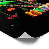 Weihnachtspalme tropische Xmas Kokospalmen Lichter Poster (Ecke)