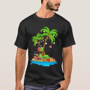 Weihnachtspalme Tropisches Weihnachten Kokosnuss p T-Shirt