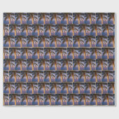 Weihnachtspalmen Geschenkpapier (Flach)