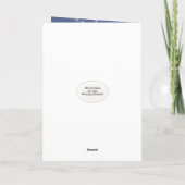 Weihnachtspalmen mit Lichtern Feiertagskarte (Rückseite)