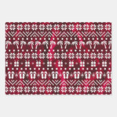 Weihnachtspalmen und Flip Flops Geschenkpapier Set (Vorderseite)