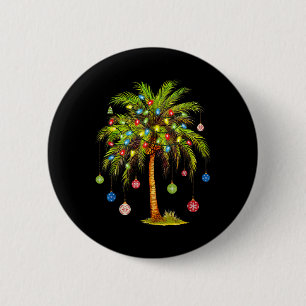 Weihnachtspalmenbaum Licht Hawaiianisch Tropisch X Button