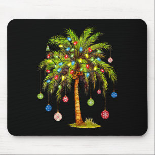 Weihnachtspalmenbaum Licht Hawaiianisch Tropisch X Mousepad