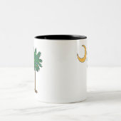 WeihnachtsPalmetto Zweifarbige Tasse (Mittel)