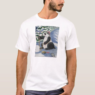 Weihnachtspanda-Bär durch Toni Donelow Stewart T-Shirt