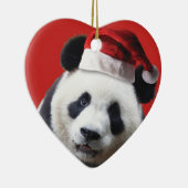 Weihnachtspanda-Bär Keramik Ornament (Rechts)