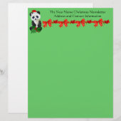 Weihnachtspanda Briefkopf (Vorne/Hinten)