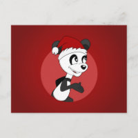 Weihnachtspanda-Cartoon