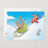 Weihnachtspanik Feiertagspostkarte (Vorne/Hinten)