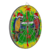 WEIHNACHTSPAPAGEIEN DARTSCHEIBE (Vorderseite Links)