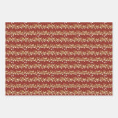 Weihnachtspapier 3 flache Bögen Geschenkpapier Set (Vorderseite 2)