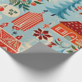 Weihnachtspapier aus den 40er Jahren Geschenkpapier (Ecke)