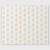 Weihnachtspapier - Bäume Geschenkpapier (Flach)