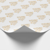 Weihnachtspapier - Bäume Geschenkpapier (Ecke)