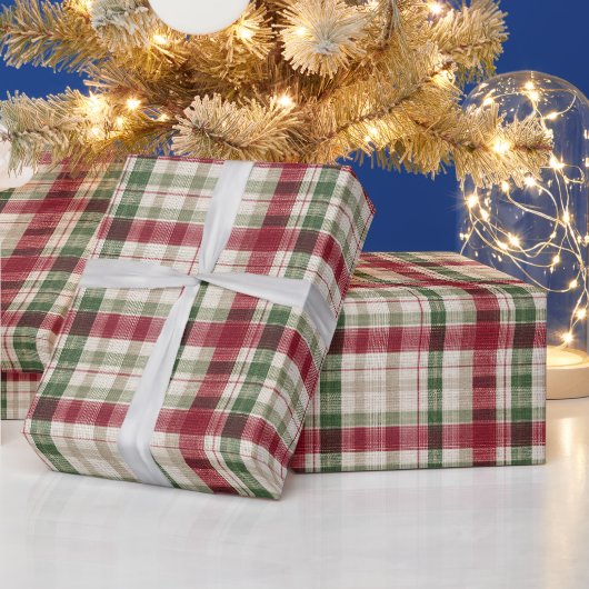 Weihnachtspapier Christmas Plaid Geschenkpapier (Feiertage)
