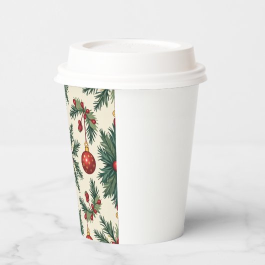 Weihnachtspapier-Cups Pappbecher (Links)