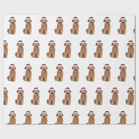 Weihnachtspapier der goldenen Doodle Geschenkpapier (Flach)