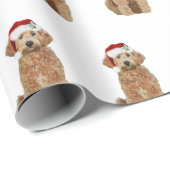 Weihnachtspapier der goldenen Doodle Geschenkpapier (Rolleneckpunkt)