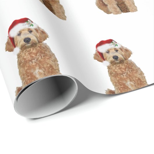 Weihnachtspapier der goldenen Doodle Geschenkpapier (Rolleneckpunkt)