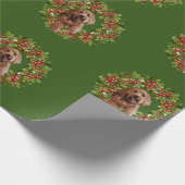 Weihnachtspapier der goldenen Doodle Geschenkpapier (Ecke)