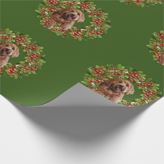 Weihnachtspapier der goldenen Doodle Geschenkpapier (Ecke)