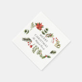 Weihnachtspapier der Wasserfarbenfamilie Serviette (Ecke)