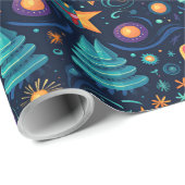 Weihnachtspapier-Design Geschenkpapier (Rolleneckpunkt)