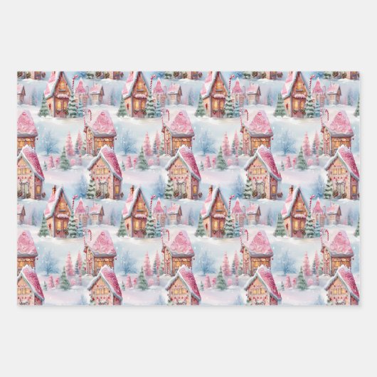 Weihnachtspapier-Design Geschenkpapier Set (Vorderseite 2)