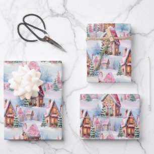 Weihnachtspapier-Design Geschenkpapier Set