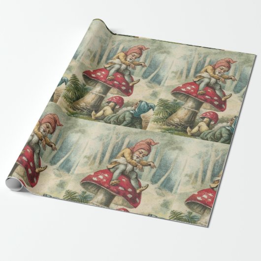 Weihnachtspapier-Elf Geschenkpapier (Ungerollt)
