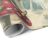 Weihnachtspapier-Elf Geschenkpapier (Rolleneckpunkt)