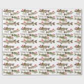 Weihnachtspapier, Feiertag, Angeln Geschenkpapier (Flach)