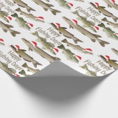 Weihnachtspapier, Feiertag, Angeln Geschenkpapier (Ecke)