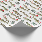 Weihnachtspapier, Fisch, Fischer Geschenkpapier (Ecke)